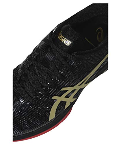 ASICS Solution Speed FF L.E. Clay Womens Tennis Shoes 1042A048 Sneakers Trainers (UK 4 US 6 EU 37, Black Rich Gold 001)