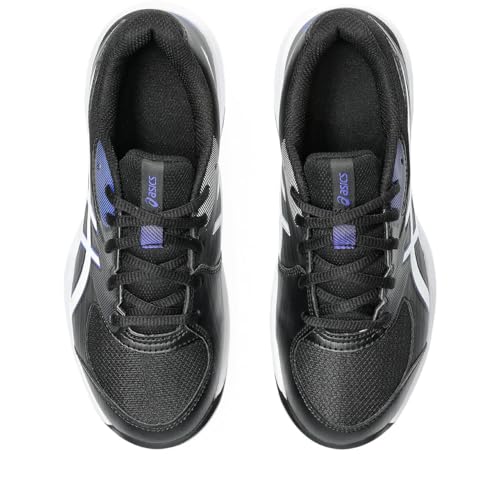 ASICS Boy's Sneaker, Black White, 6 Big Kid