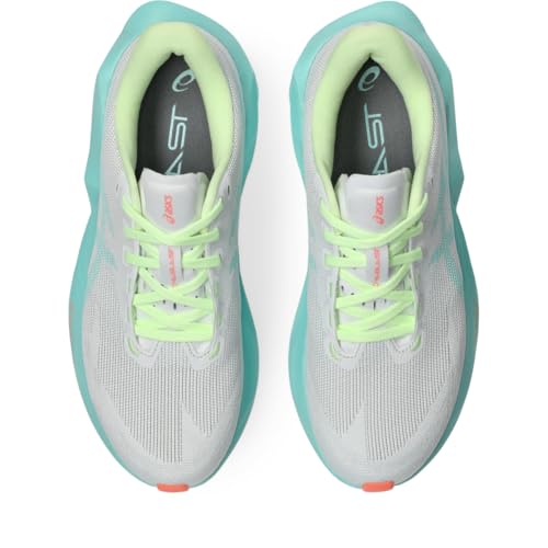 ASICS Women's NOVABLAST 6 Running Shoes, 7.5, White/Illuminate Mint