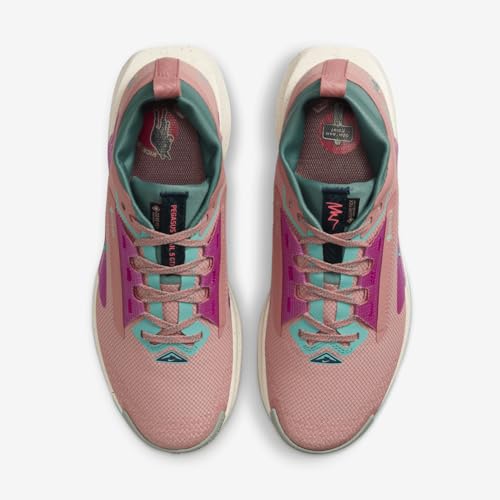 Nike Pegasus Trail 5 Gore-TEX Women's Waterproof Trail Running Shoes (FQ0912-600, Red Stardust/Bicoastal/Vivid Grape/Green Frost) Size 11