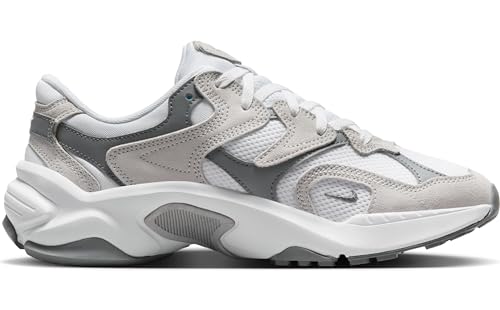 Nike Women's AL8 Shoes, White/Metallic Silver-Smoke Grey-Black, 10