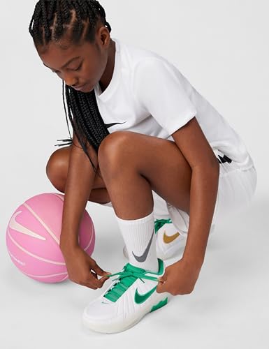 Nike Big Kid's Lebron Witness IX Basketball Shoes White/Stadium Green-White-Metallic Gold 7Y