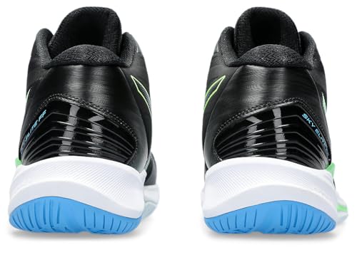 ASICS Men's Sky Elite FlyteFoam Mid Top 2 Volleyball Shoes, 8.5, Black/Lime Burst