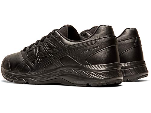 ASICS Women's Gel-Contend 5 SL Walking Shoes, 6.5, Black/Graphite Grey