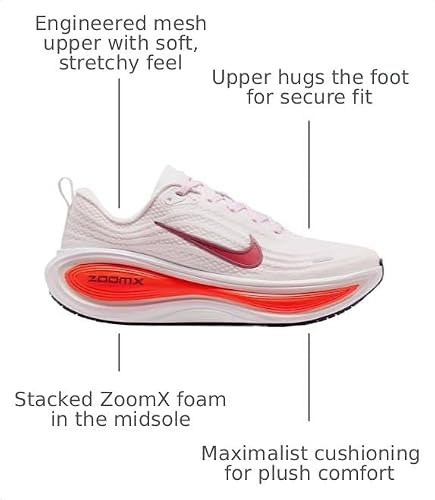 Nike Vomero Plus Womens Running Shoes (Pearl Pink/Team Crimson) Size 8.5