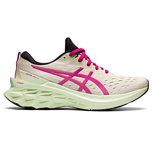 ASICS Women's NOVABLAST 2 Running Shoes, 11, Birch/Pink Rave