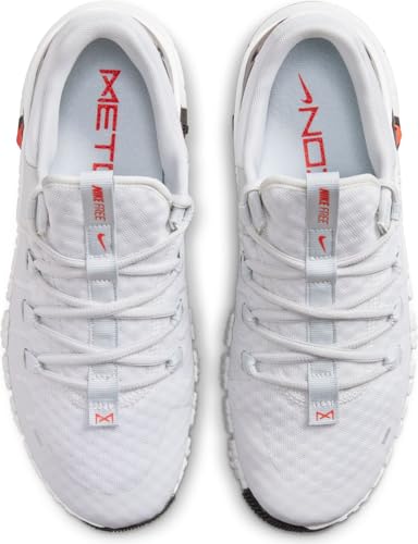 NIKE Women's Women's Free Metcon 5Training Shoe, Photon Dust Photon Dust Spicy Red, 8 US