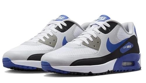 Nike Men's Air Max 90 G Golf Shoe TB White/Game Royal-Black (DX5999 141) - 9