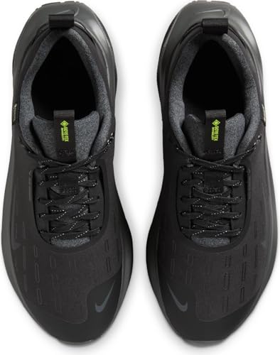 Nike InfinityRN 4 Gore-TEX Women's Waterproof Road Running Shoes (HQ0264-001, Black/Volt/Dark Grey/Anthracite) Size 6.5