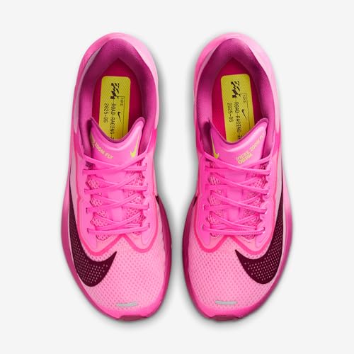 Nike Zoom Fly 6 Women's Road Racing Shoes (Pink Spell/Crimson Tint/Hyper Pink/Bordeaux) Size 7.5