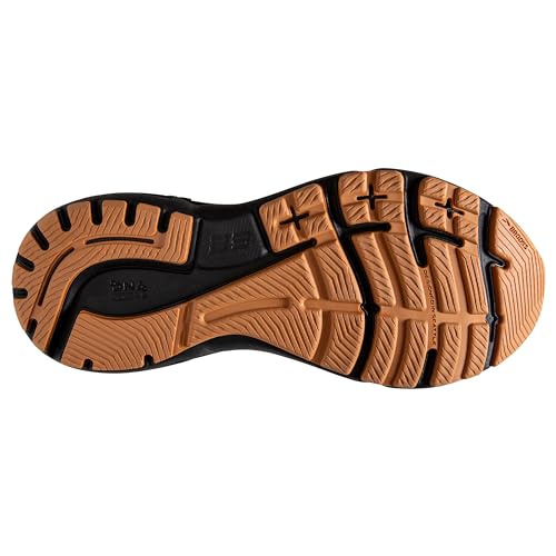 Brooks Men’s Adrenaline GTS 23 Supportive Running Shoe - Black/Cream/Biscuit - 7.5 Wide