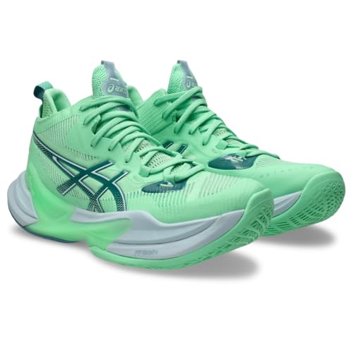 ASICS Men's METARISE 2 Volleyball Shoes, 10.5, Menthol/SABA Blue