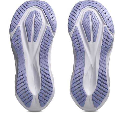 ASICS Women's NOVABLAST 5 Running Shoes, 7.5, White/Lilac HINT