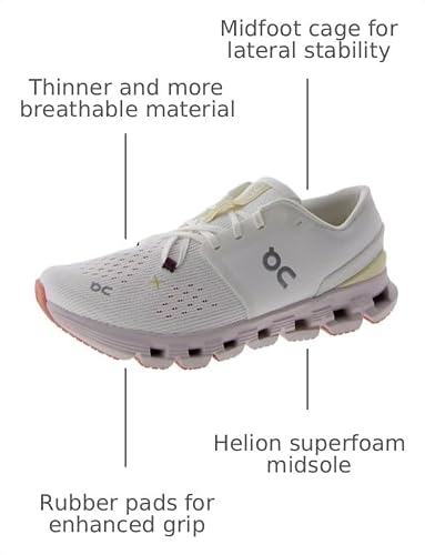 On Womens, Cloud X 4 Ivory/Sand 9.5 Medium