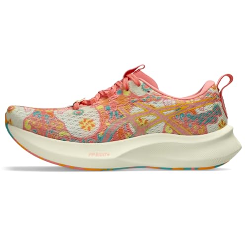 ASICS Women's Noosa TRI 16 Running Shoes, 8.5, Guava/Techno Cyan