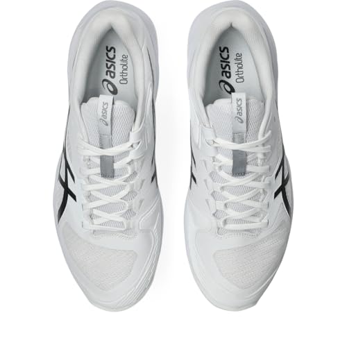 ASICS Men's Solution Speed FlyteFoam 4 Clay Tennis Shoes, 11, White/Black
