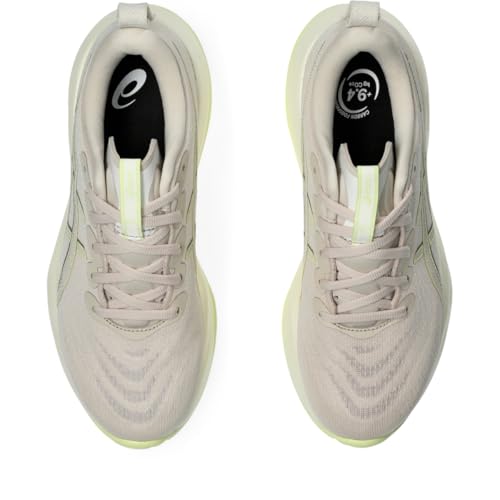ASICS Women's Gel-Cumulus 27 Running Shoes, 7.5, Mineral Beige/Huddle Yellow