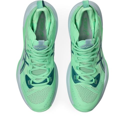 ASICS Men's METARISE 2 Volleyball Shoes, 10.5, Menthol/SABA Blue