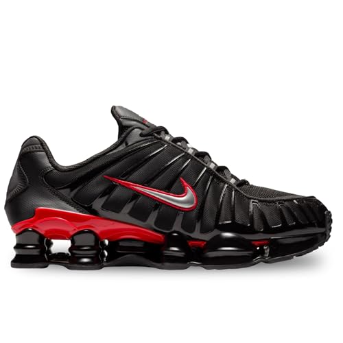 Nike Shox TL Men's Shoes (CN0151-003, Black/University Red/Metallic Silver) Size 11.5
