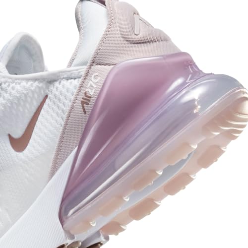 Nike Air Max 270 Women's Shoes (AH6789-120, White/Smokey Mauve/Black) Size 11.5