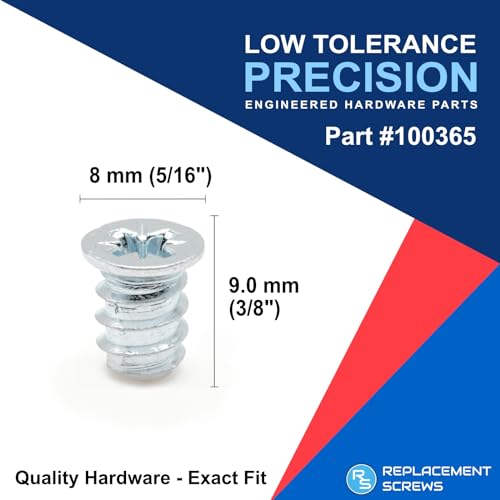 ReplacementScrews Drawer Slide Rail Screws Compatible with IKEA Part 100365