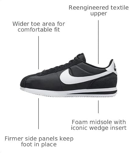 Nike Cortez TXT (Black/White)