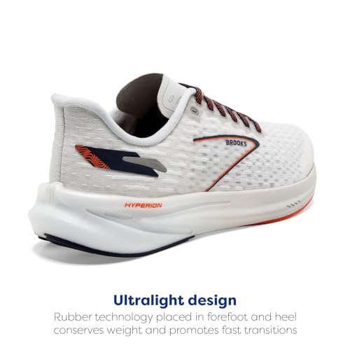 Brooks Men’s Hyperion Neutral Running Shoe - Oyster Mushroom/Black Iris - 8.5 Medium