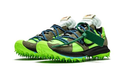 Nike Womens Zoom Terra Kiger 5 / OW Electric Green/Metallic Silver Suede Size 7.5