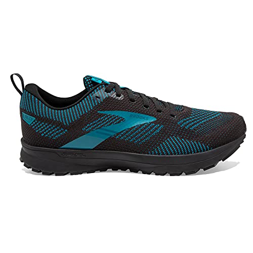 Brooks Men's Revel 5 Neutral Running Shoe - Black/Ebony/Crystal Teal - 11.5