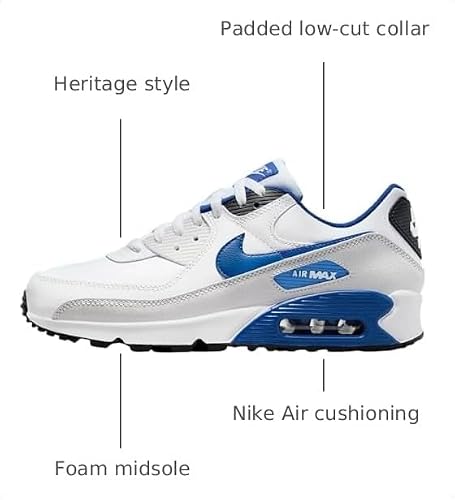Nike Men's Air Zoom Structure 20 Running Shoes, White Game Royal Photo Dust, 8 UK
