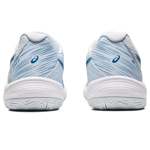 ASICS Women's Gel-Game 9 Clay/OC Tennis Shoes, Sky/Reborn Ii Blue 8.5 Medium
