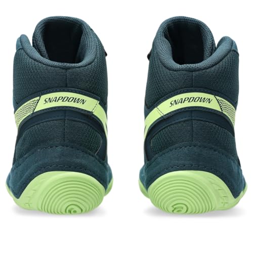 ASICS Men's Snapdown 4 Wrestling Shoes, 8.5, Tranquil Teal/Lucid Yellow