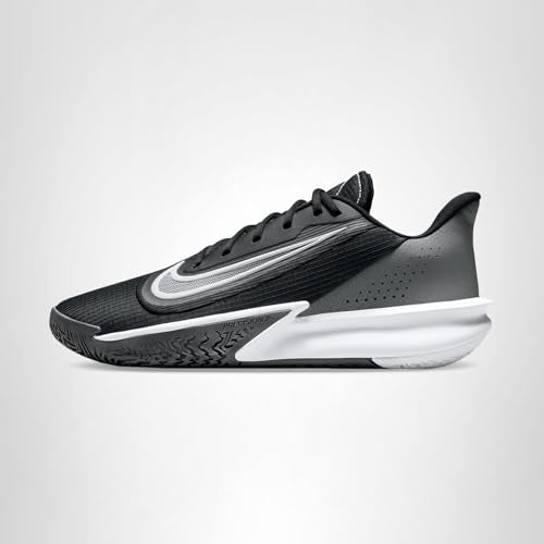 Nike Men's Precision 7 Basketball Shoes, Black/White-Iron Grey-Smoke Grey, 10.5