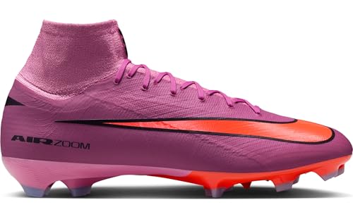 Nike Mens Mercurial Superfly 10 Club High Top Firm Ground Football Boots, Magic Flamingo Black Total Crimson, 9