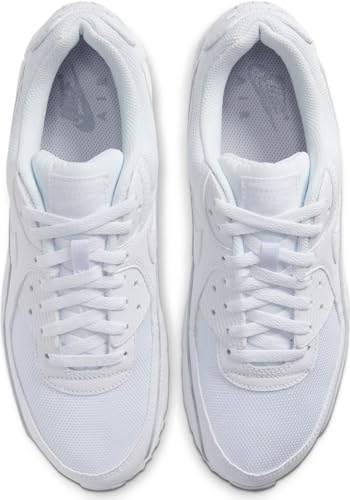 Nike Air Max 90, Men's Running Shoes, White White Wolf Grey, 8.5 US