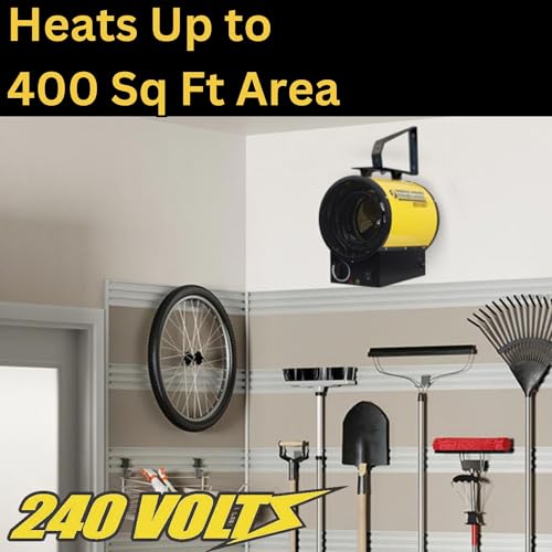 Dura Heat 240V Electric Space Heater for Garage, 3750W, 12800 BTU - EUH4000