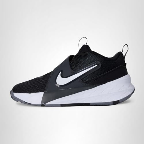 Nike Big Kid's Team Hustle D Basketball Shoes, Black/White-Anthracite, 3.5Y