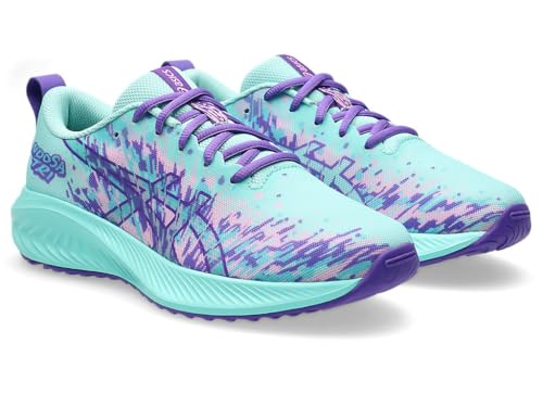 ASICS Kid's Gel-Noosa TRI 16 GS Running Shoes, 5.5, Illuminate Mint/Radiant Amethyst