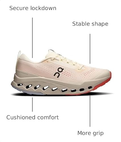 On Mens Cloudsurfer Trail 2 Ivory/Ghost 9 M