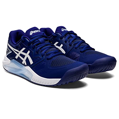ASICS Women's Gel-Challenger 13 Tennis Shoes, 10.5, Dive Blue/Soft Sky