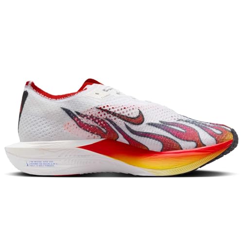 Nike Vaporfly 3 Men's Road Racing Shoes (HQ3504-100, White/Black/University Red/Habanero Red) Size 11