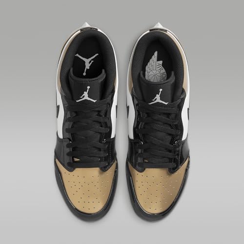 Jordan 1 Low TD Men's Football Cleat (FJ6245-701, Metallic Gold/White/Black) Size 11