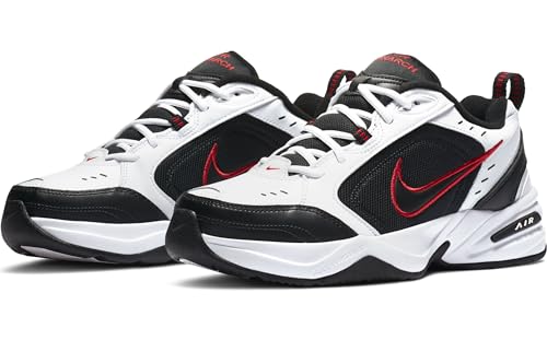 Nike Men's Air Monarch IV Training/Workout Shoes, White/Black, 11