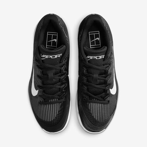 Nike Vapor 12 Women's Clay Court Tennis Shoes (HQ6027-001, Black/Dark Smoke Grey/White) Size 10.5