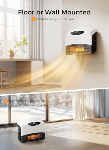 GiveBest Smart Wall Heater, 1500W Electric PTC Space Heaters for Indoor Use