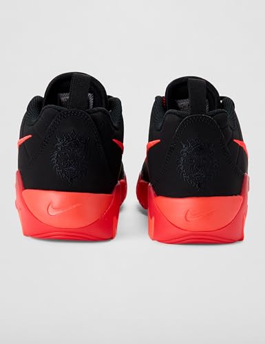 Nike Little Kid's Lebron Witness IX Basketball Shoes, Black/Metallic Gold-University Red, 3Y