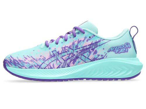 ASICS Kid's Gel-Noosa TRI 16 GS Running Shoes, 5.5, Illuminate Mint/Radiant Amethyst