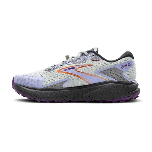 Brooks Women’s Divide 5 Trail Running Shoe - Mercury/Ebony/Sweet Lavender - 6 Medium