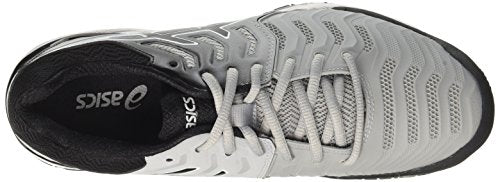 ASICS Gel-Resolution 7 Mens Tennis Shoes E701Y Sneakers Shoes (UK 6 US 7 EU 40, mid Grey Black White 9690)