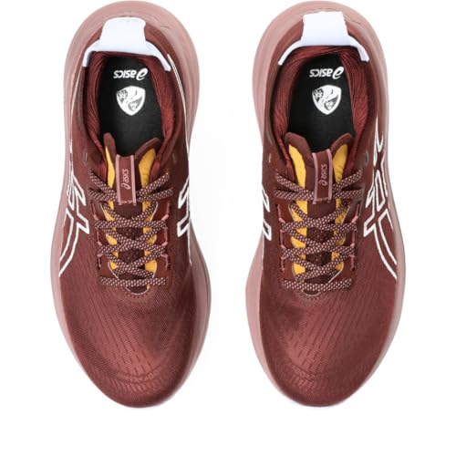 ASICS Women's Gel-Nimbus 27 TR Running Shoes, 12.5, Nature Bathing/Dark RED Planet